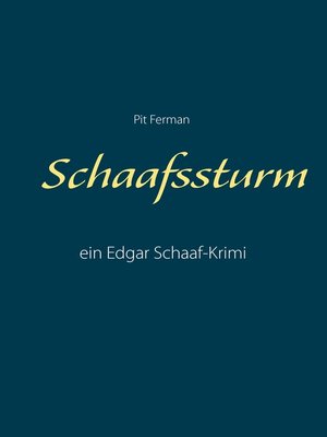 cover image of Schaafssturm